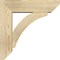 Ekena Millwork Thorton Slat Rough Sawn Bracket w/ Offset Brace, Douglas Fir, 6"W x 20"D x 20"H BKT0604X20X20THR06RDF - alternate 2